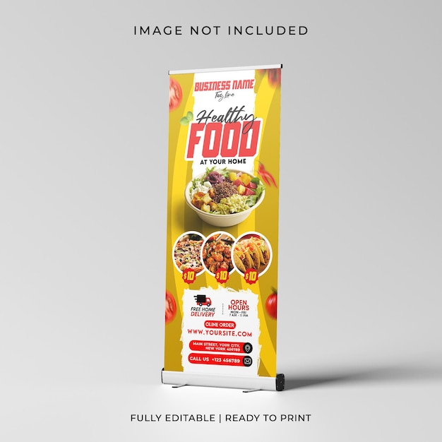 un cartel para un producto alimenticio llamado alimento