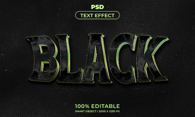 un cartel para el programa de la noche del viernes negro el efecto de texto negro es el negro