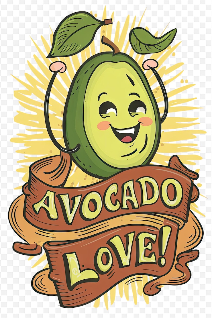 PSD un cartel que dice aguacate en él