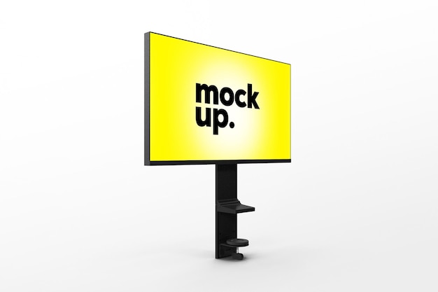 Un cartel que dice mock up en él