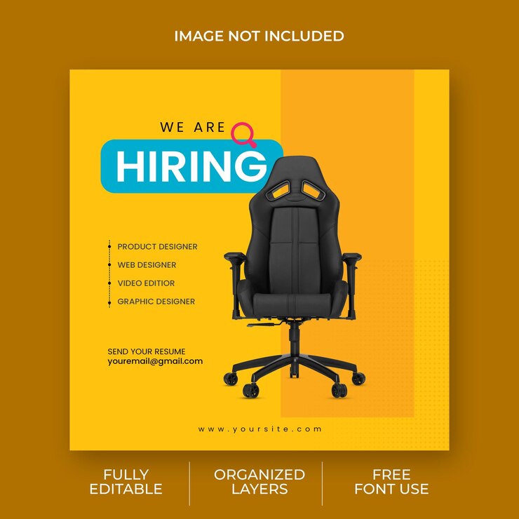 un cartel que dice que estamos contratando está disponible