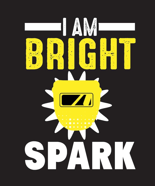 un cartel que dice que soy brillante brilla con las palabras brillante brilla en él