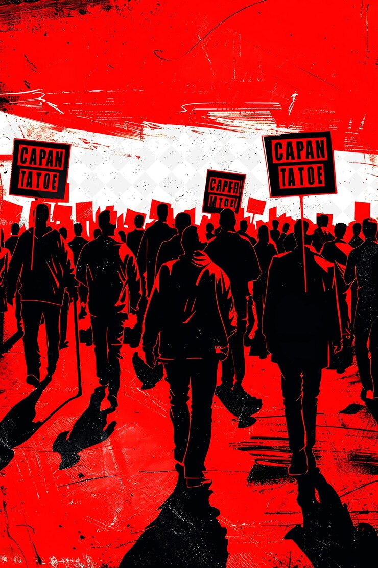 PSD un cartel que dice que el tatuaje está en el fondo rojo