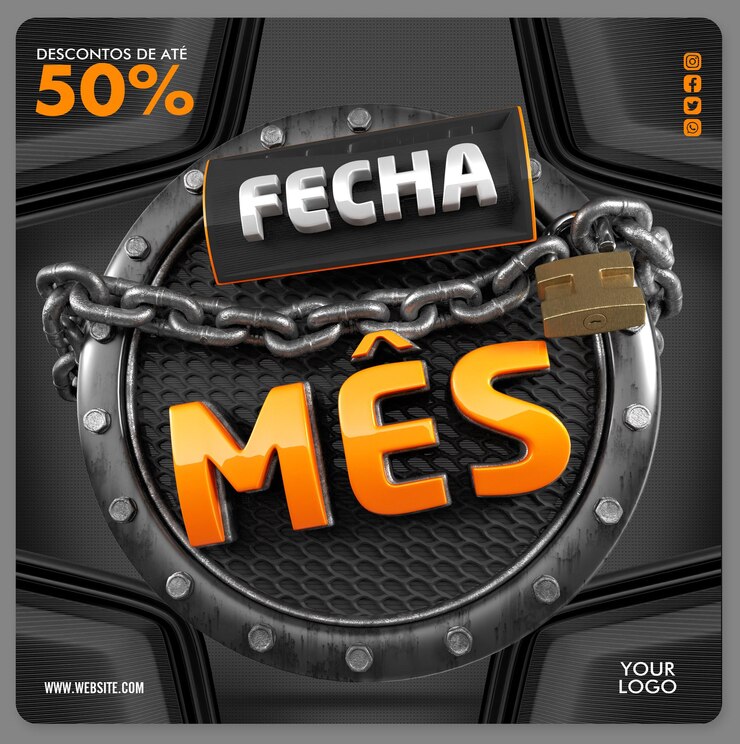 PSD un cartel que diga fecha mes en él