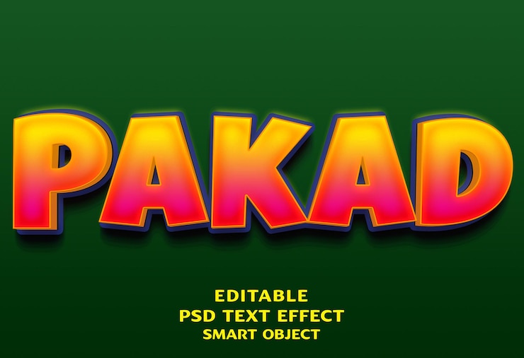PSD un cartel verde y naranja para el evento del videojuego pakad textt