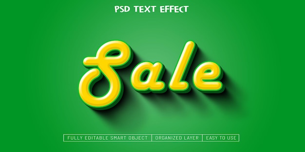 PSD un cartel verde que dice venta de psd.