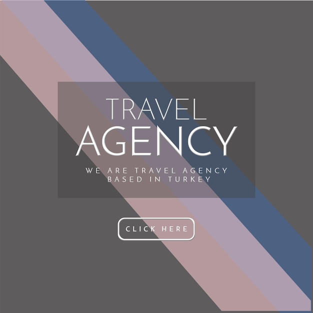 PSD un cartel para viajes y turismo muestra una empresa con una maqueta editable completa