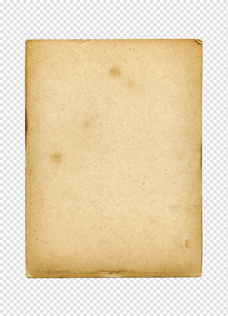 PSD cartel vintage en blanco clavado