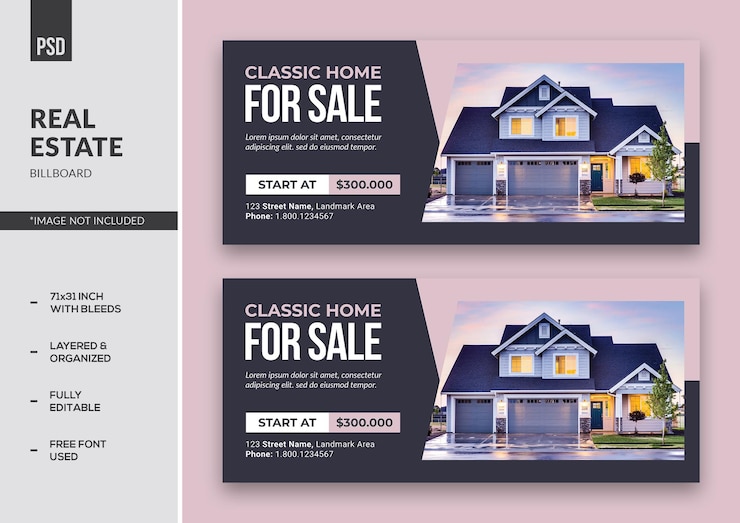 PSD cartelera inmobiliaria