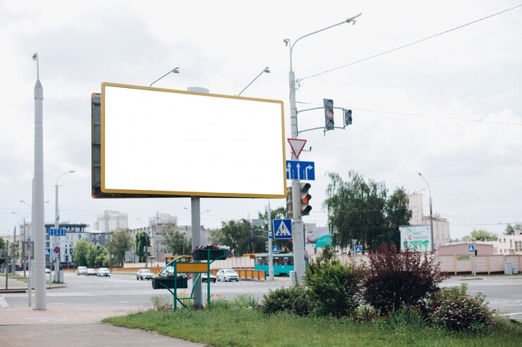 PSD cartelera vacía en la ciudad