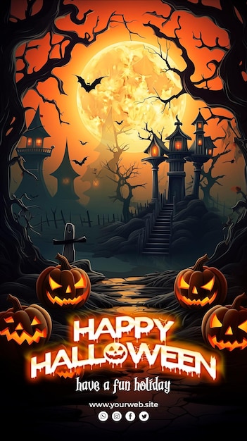 Carteles de feliz halloween