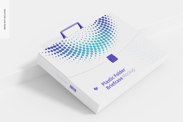 Cartella in plastica valigetta Mockup