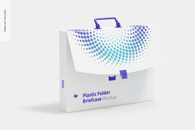 Cartella in plastica valigetta Mockup