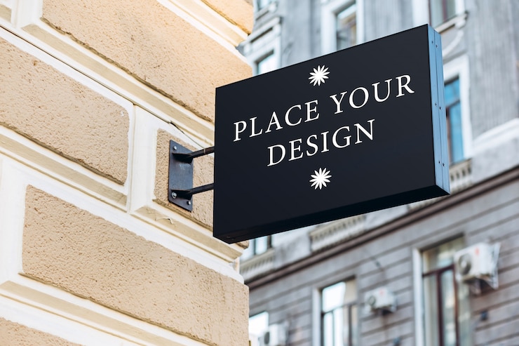 PSD cartelloni stradali, mockup