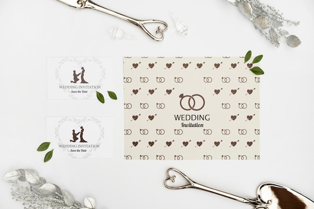 Cartes d'invitation de mariage élégantes