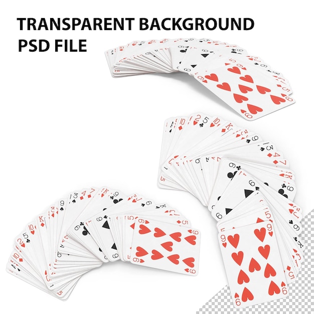 PSD cartes à jouer png