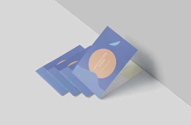 Cartolina d'auguri PSD Mockup Stile paesaggio