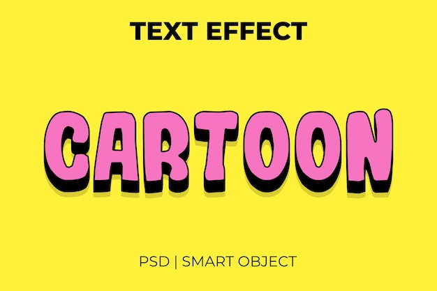 Cartone animato effetto testo 3d