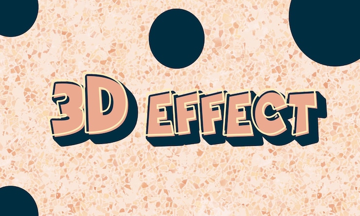 PSD cartone animato effetto testo 3d