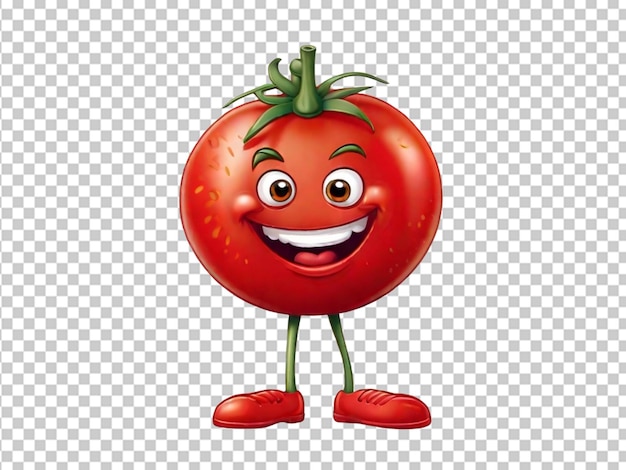 PSD cartoon 3d bonito de personagem de tomate
