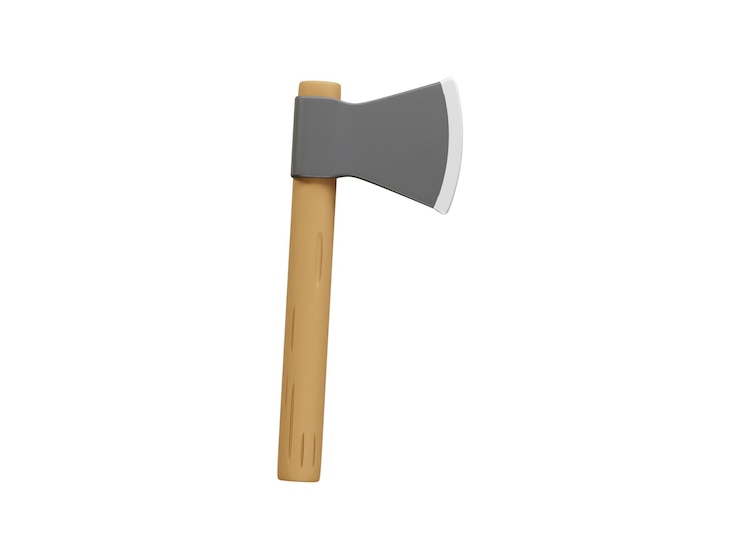 PSD cartoon axe illustration