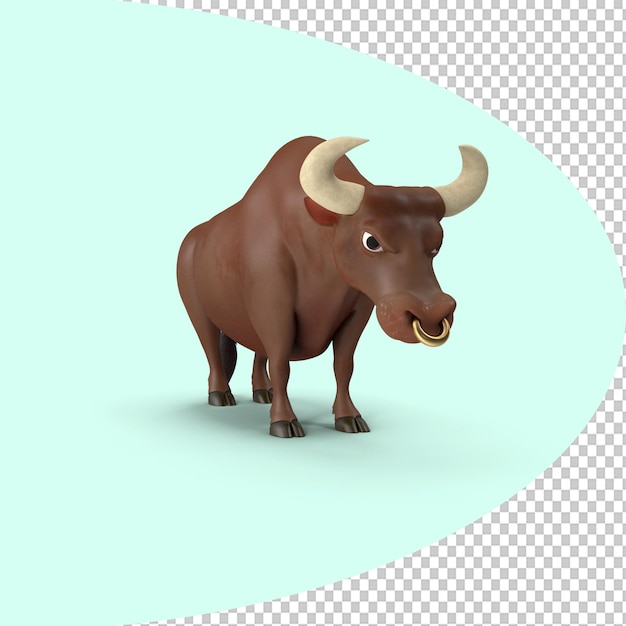 Cartoon Bull Illustration