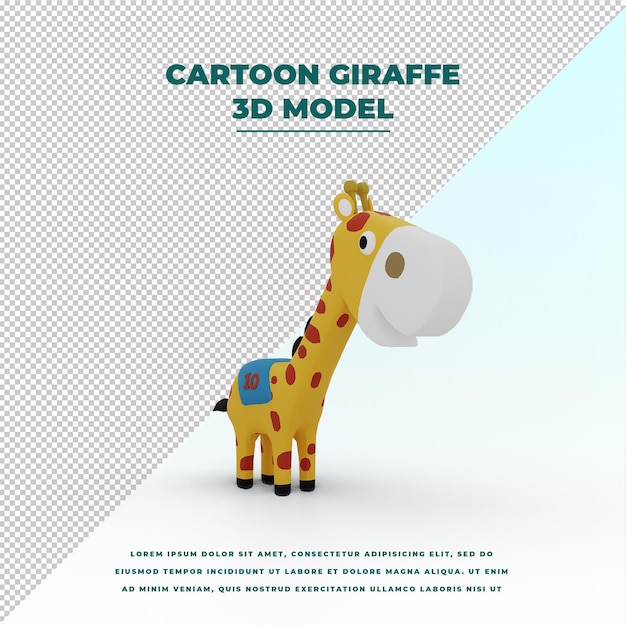 PSD cartoon girafa