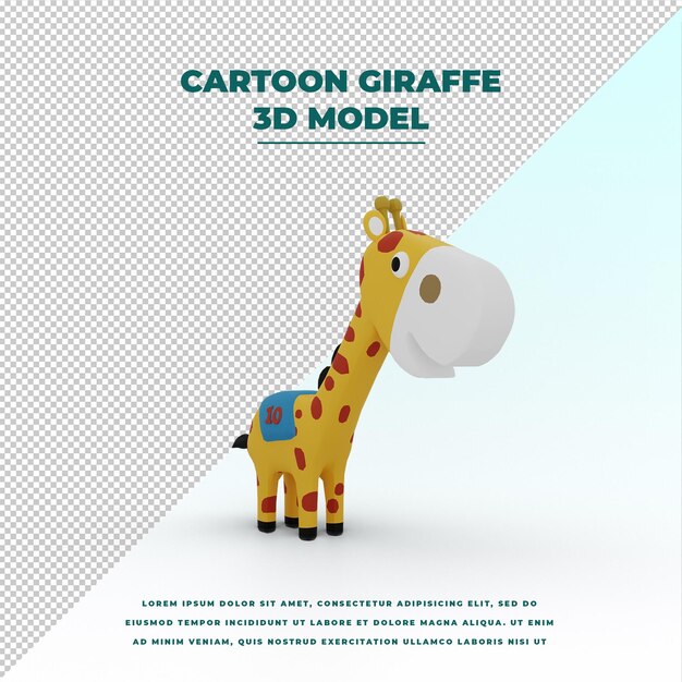 Cartoon giraffe