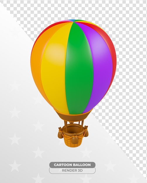 Cartoon-Kinderspielzeugballon mit transparentem Hintergrund