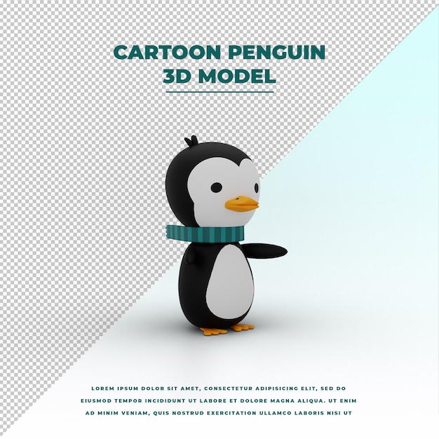 PSD cartoon-pinguin