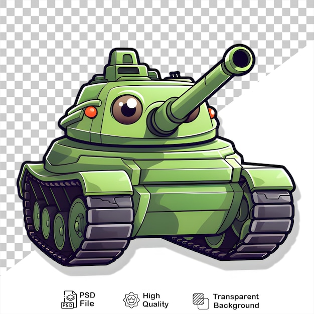 PSD cartoon-tank isoliert kein transparenter hintergrund png-datei enthalten