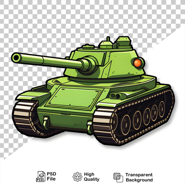 PSD cartoon-tank isoliert kein transparenter hintergrund png-datei enthalten