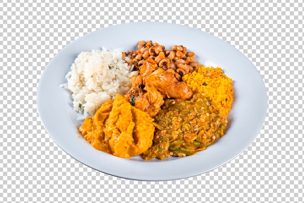 PSD caruru comida tradicional afro-brasileira típica da bahia