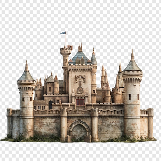 Casa do Castelo isolada em fundo transparente
