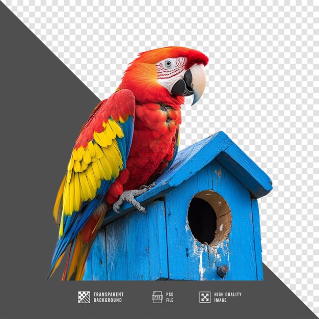 casa de loro con fondo transparente calidad HD