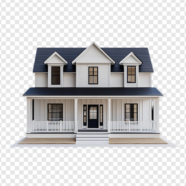 PSD casa moderna en fondo transparente aislado png cape casa de bacalao casa para la venta casa pequeña