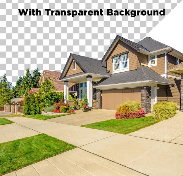 Casa ou Casa de Luxo Moderna PNG PSD Isolada em Fundo Transparente