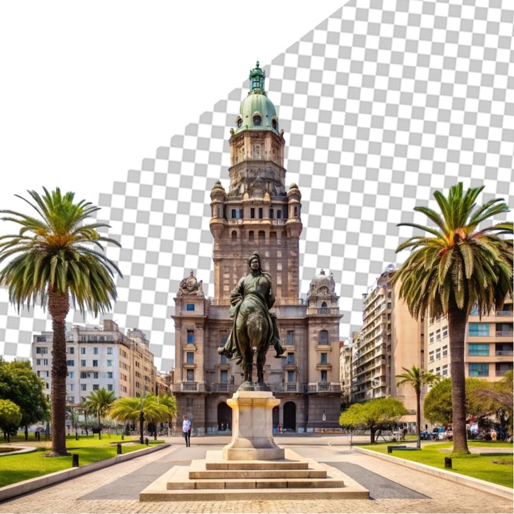 PSD casa del palacio aislada sobre un fondo transparente