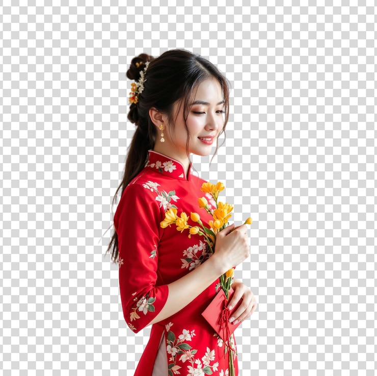 PSD casal vestindo ao dai