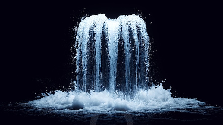 PSD cascata della fontana d'acqua