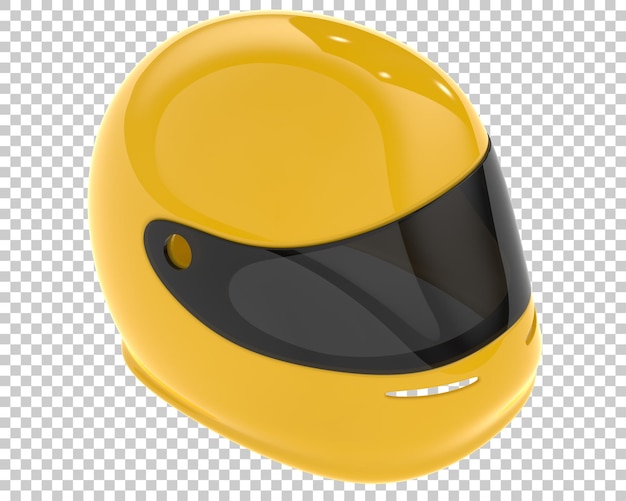 Casco aislado en la ilustración de renderizado 3d de fondo transparente