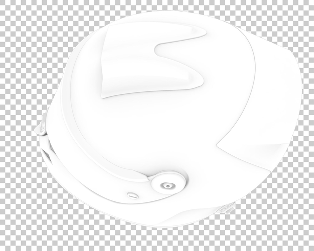 Casco de carreras aislado sobre fondo transparente Ilustración de renderizado 3d