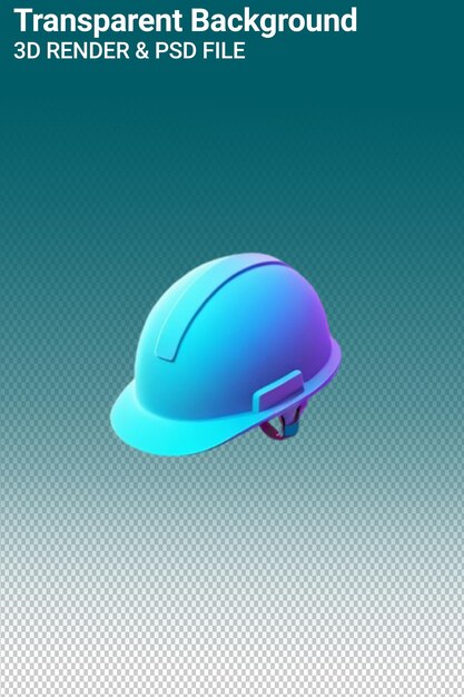 PSD un casco con una cubierta azul