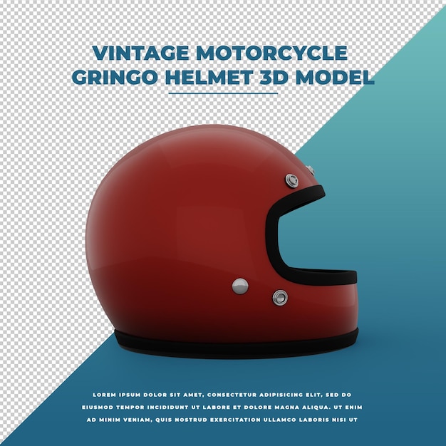 Casco da moto d'epoca Gringo