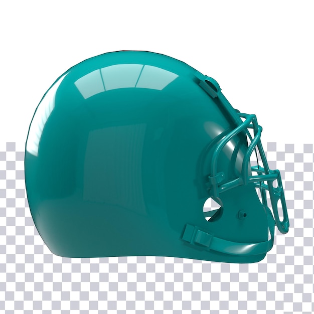 PSD casco de fútbol americano 3d recorte aislado
