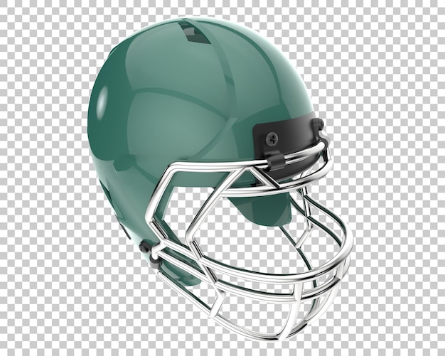 Casco de fútbol americano aislado sobre fondo transparente Ilustración de renderizado 3d