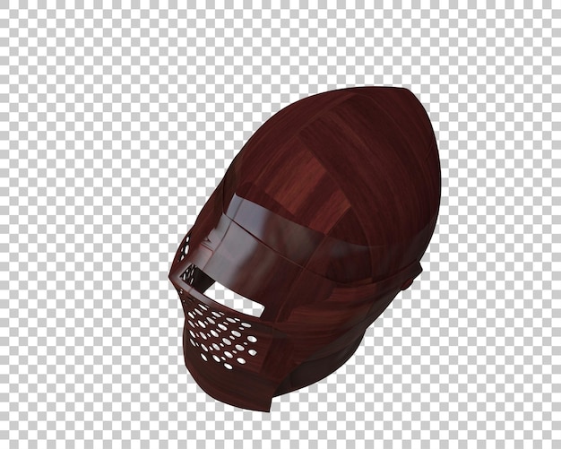 El casco de gladiador aislado en el fondo ilustración de renderización 3d