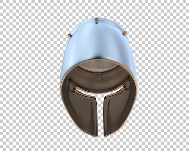 PSD el casco de gladiador aislado en el fondo ilustración de renderización 3d