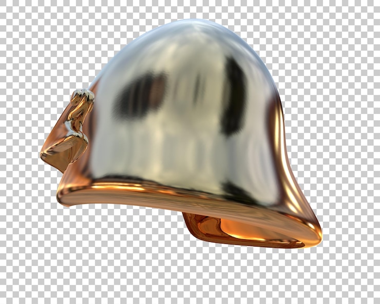 PSD el casco de gladiador aislado en el fondo ilustración de renderización 3d