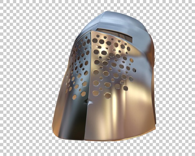 PSD el casco de gladiador aislado en el fondo ilustración de renderización 3d